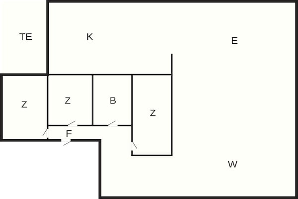 Foto van Gezellig vakantiehuis voor 6 personen in Blokhus - Vakantiehuis in Blokhus - FloorPlan
