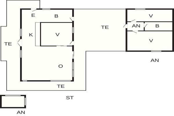 Foto van 4 sterren vakantie huis in Ålbæk - Vakantiehuis in Ålbæk - FloorPlan