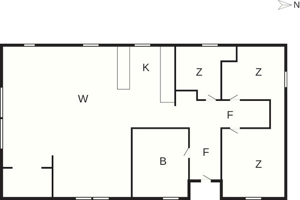Foto van 6 Personen vakantie huis in Ansager - Vakantiehuis in Ansager - FloorPlan