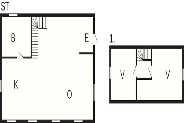 Foto van 4 sterren vakantie huis in Burgsvik - Vakantiehuis in Burgsvik - FloorPlan