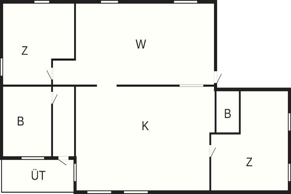 Foto van 4 sterren vakantie huis in Burgsvik - Vakantiehuis in Burgsvik - FloorPlan
