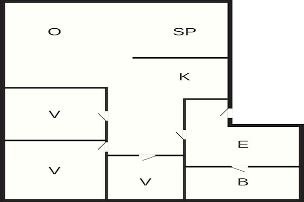 Foto van 6 Personen vakantie huis in lyngdal - Vakantiehuis in Lyngdal - FloorPlan