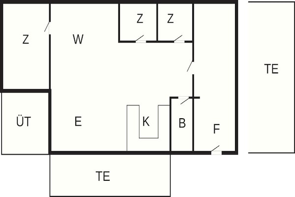 Foto van 6 Personen vakantie huis in Pandrup - Vakantiehuis in Pandrup - FloorPlan