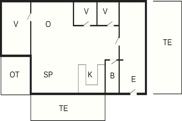 Foto van 6 Personen vakantie huis in Pandrup - Vakantiehuis in Pandrup - FloorPlan