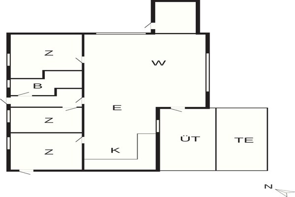 Foto van 6 Personen vakantie huis in Væggerløse - Vakantiehuis in Væggerløse - FloorPlan