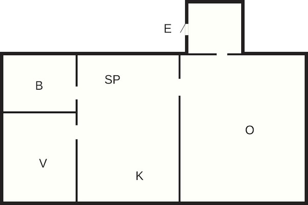 Foto van 4 Personen vakantie huis in KÖPINGSVIK - Vakantiehuis in KÖPINGSVIK - FloorPlan