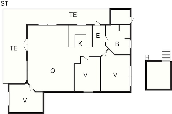 Foto van 5 sterren vakantie huis in Hirtshals - Vakantiehuis in Hirtshals - FloorPlan