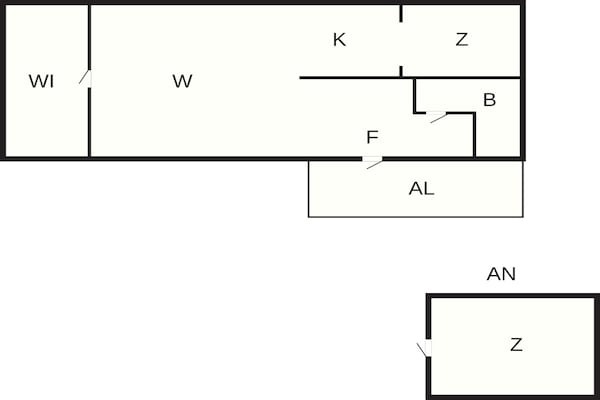 Foto van Landelijk toevluchtsoord voor 4 gasten - Vakantiehuis in SKÅNES FAGERHULT - FloorPlan