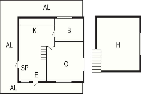 Foto van 4 sterren vakantie huis in Drottningskär - Vakantiehuis in Drottningskär - FloorPlan