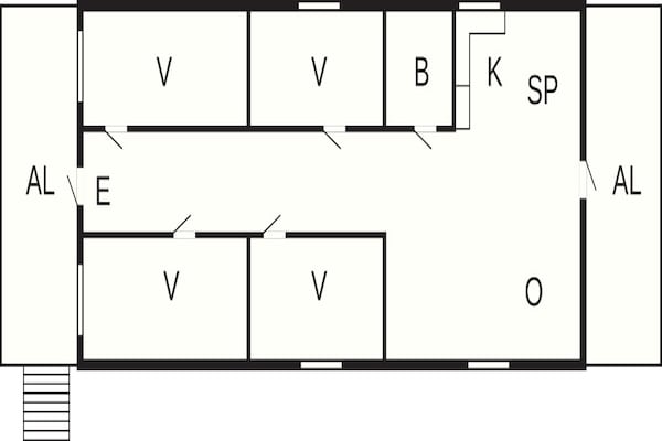 Foto van 4 sterren vakantie huis in Drottningskär - Vakantiehuis in Drottningskär - FloorPlan