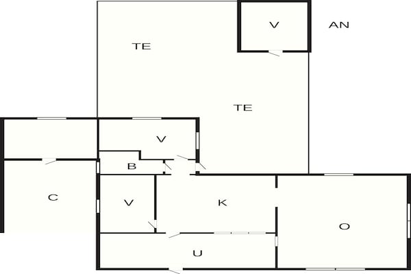 Foto van Gezinsvakantiehuis aan zee - Vakantiehuis in MELLBYSTRAND - FloorPlan