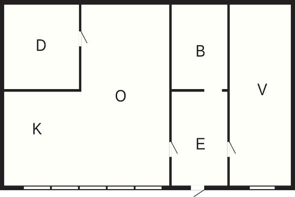 Foto van 4 Personen vakantie huis in Haugsvær - Vakantiehuis in Haugsvær - FloorPlan