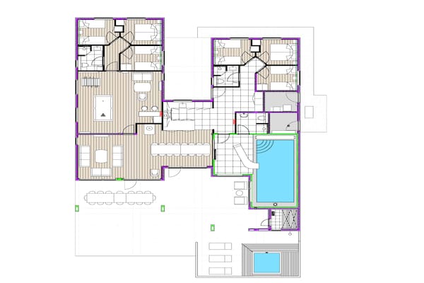 Foto van 5 sterren vakantie huis in Nørre Nebel - Vakantiehuis in Nørre Nebel - FloorPlan