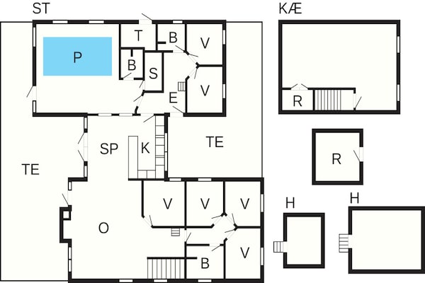 Foto van 20 persoons vakantie huis in Glesborg - Vakantiehuis in Glesborg - FloorPlan