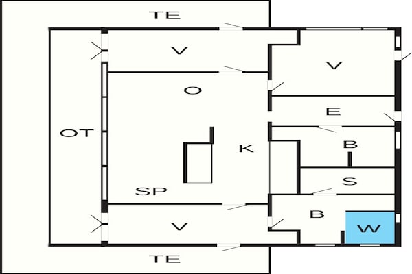 Foto van 4 sterren vakantie huis in Brovst - Vakantiehuis in Brovst - FloorPlan
