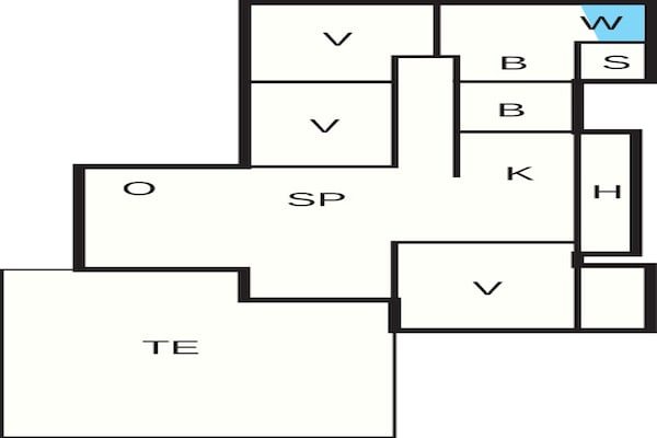 Foto van 4 sterren vakantie huis in Brovst - Vakantiehuis in Brovst - FloorPlan