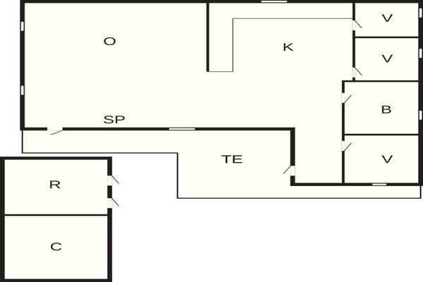 Foto van 6 Personen vakantie huis in Hals - Vakantiehuis in Hals - FloorPlan