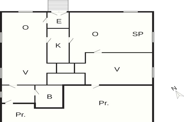 Foto van 6 Personen vakantie huis in Højer - Vakantiehuis in Højer - FloorPlan