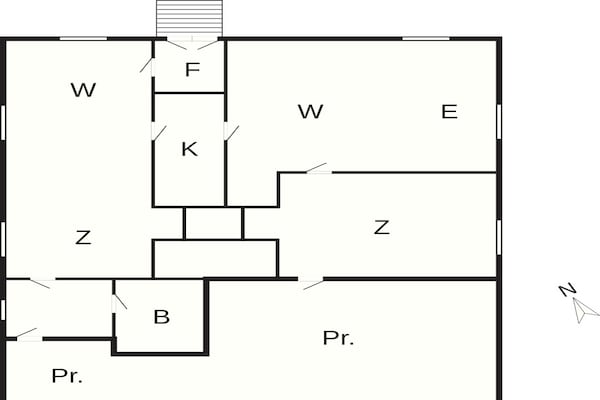 Foto van 6 Personen vakantie huis in Højer - Vakantiehuis in Højer - FloorPlan