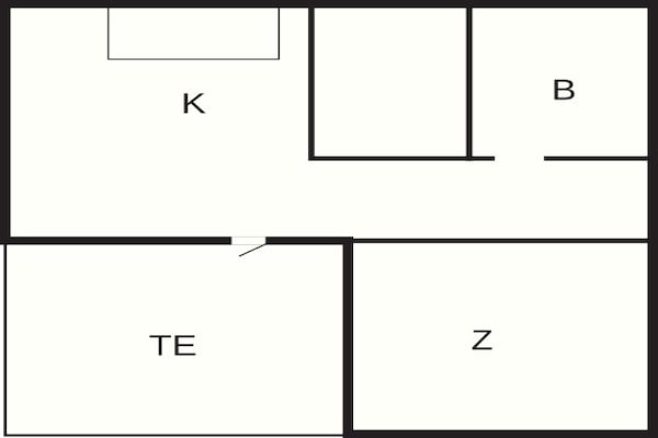 Foto van 4 Personen vakantie huis in Hampen - Vakantiehuis in Hampen - FloorPlan