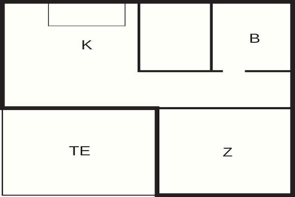 Foto van 4 Personen vakantie huis in Hampen - Vakantiehuis in Hampen - FloorPlan
