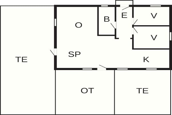 Foto van 5 Personen vakantie huis in Hadsund - Vakantiehuis in Hadsund - FloorPlan