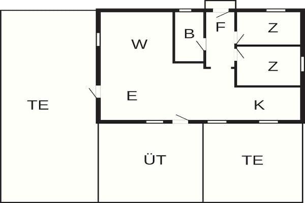 Foto van 5 Personen vakantie huis in Hadsund - Vakantiehuis in Hadsund - FloorPlan