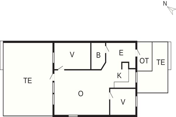 Foto van Gezellig Scandinavisch vakantiehuis in Læsø - Vakantiehuis in Læsø - FloorPlan