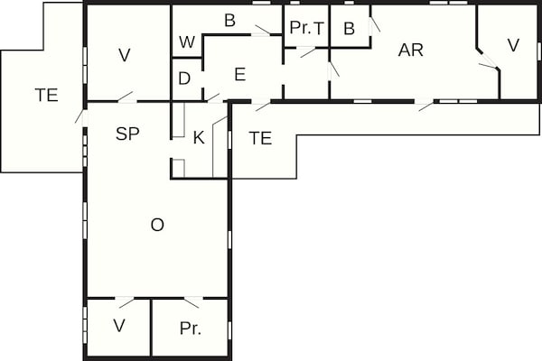 Foto van 6 Personen vakantie huis in Vestervig - Vakantiehuis in Vestervig - FloorPlan