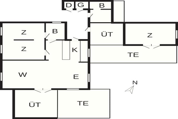 Foto van 5 Personen vakantie huis in Haderslev - Vakantiehuis in Haderslev - FloorPlan
