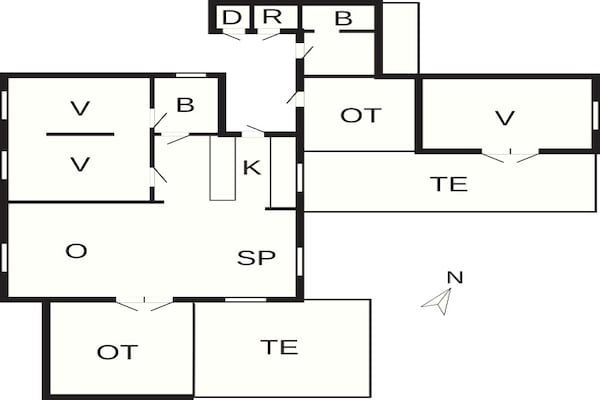 Foto van 5 Personen vakantie huis in Haderslev - Vakantiehuis in Haderslev - FloorPlan