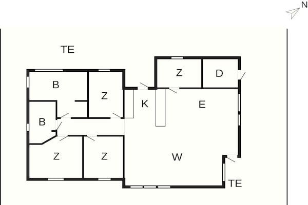 Foto van 4 sterren vakantie huis in Juelsminde - Vakantiehuis in Juelsminde - FloorPlan