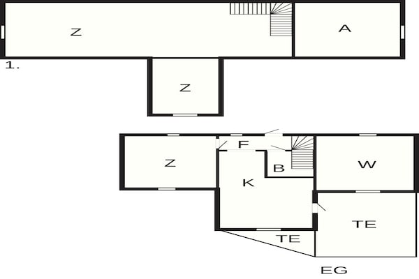 Foto van 6 Personen vakantie huis in VESSIGEBRO - Vakantiehuis in VESSIGEBRO - FloorPlan