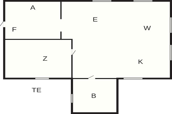 Foto van 4 Personen vakantie huis in ULLARED - Vakantiehuis in ULLARED - FloorPlan