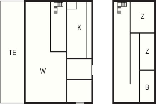 Foto van 4 Personen vakantie huis in Thyborøn - Vakantiehuis in Thyborøn - FloorPlan