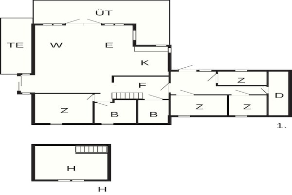 Foto van 10 Personen vakantie huis in NORDTORPA - Vakantiehuis in NORDTORPA - FloorPlan