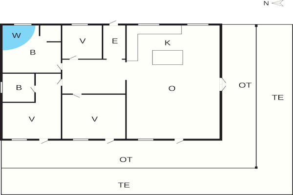 Foto van 4 sterren vakantie huis in Væggerløse - Vakantiehuis in Væggerløse - FloorPlan