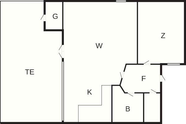 Foto van 3 Personen vakantie huis in Tranekær - Vakantiehuis in Tranekær - FloorPlan