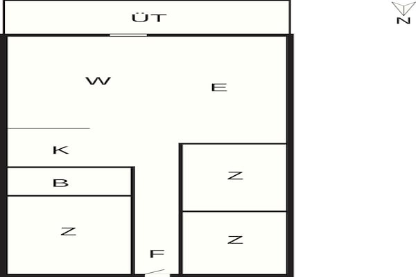 Foto van 6 Personen vakantie huis in Jerup - Vakantiehuis in Jerup - FloorPlan