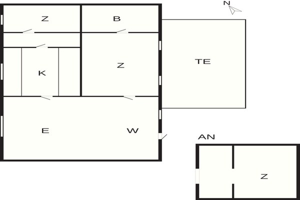 Foto van 6 Personen vakantie huis in Læsø - Vakantiehuis in Læsø - FloorPlan