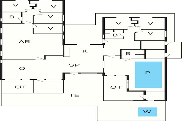 Foto van 5 sterren vakantie huis in Bogense - Vakantiehuis in Bogense - FloorPlan
