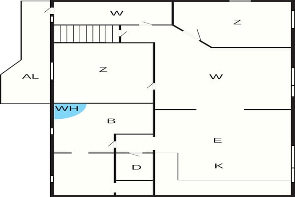 Foto van 5 Personen vakantie huis in Snedsted - Vakantiehuis in Snedsted - FloorPlan