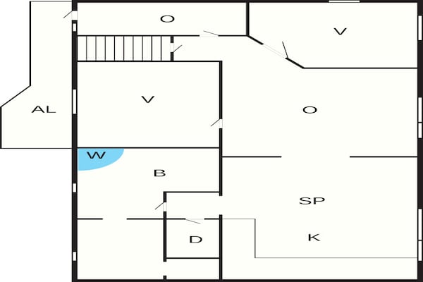 Foto van 5 Personen vakantie huis in Snedsted - Vakantiehuis in Snedsted - FloorPlan