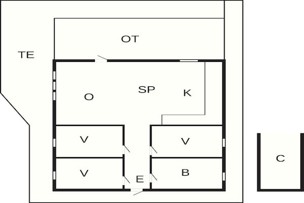 Foto van 5 Personen vakantie huis in Nakskov - Vakantiehuis in Nakskov - FloorPlan