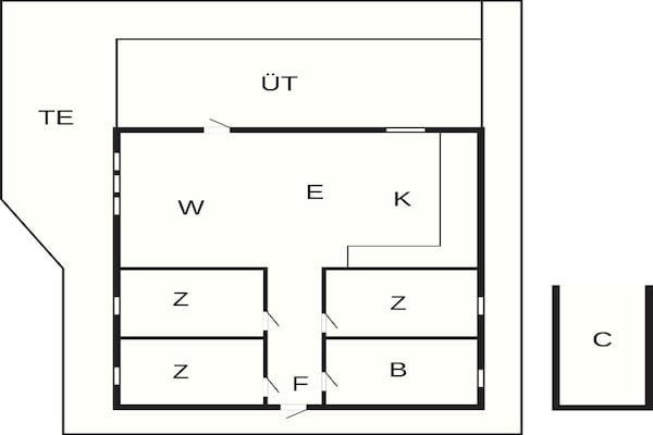 Foto van 5 Personen vakantie huis in Nakskov - Vakantiehuis in Nakskov - FloorPlan
