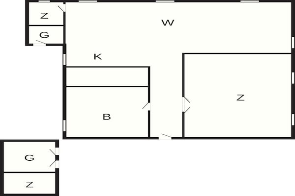 Foto van 6 Personen vakantie huis in Hals - Vakantiehuis in Hals - FloorPlan