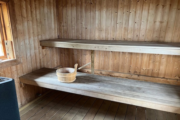 Foto van Hut aan zee met privésauna - Vakantiehuis in ORNÖ - Sauna
