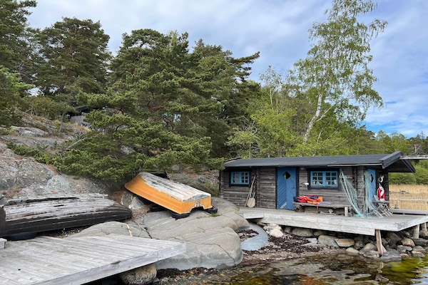 Foto van Hut aan zee met privésauna - Vakantiehuis in ORNÖ - Outdoor