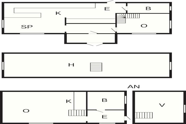 Foto van Huis met gastenverblijf en tuin - Vakantiehuis in Fågelmara - FloorPlan