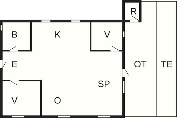Foto van 4 persoons vakantie huis in Læsø-By Traum - Vakantiehuis in Læsø - FloorPlan